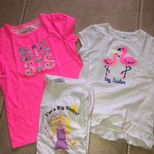 Big Sis T-shirts size 6.